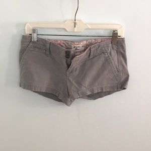 Grey short shorts